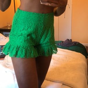 Cute green summer shorts